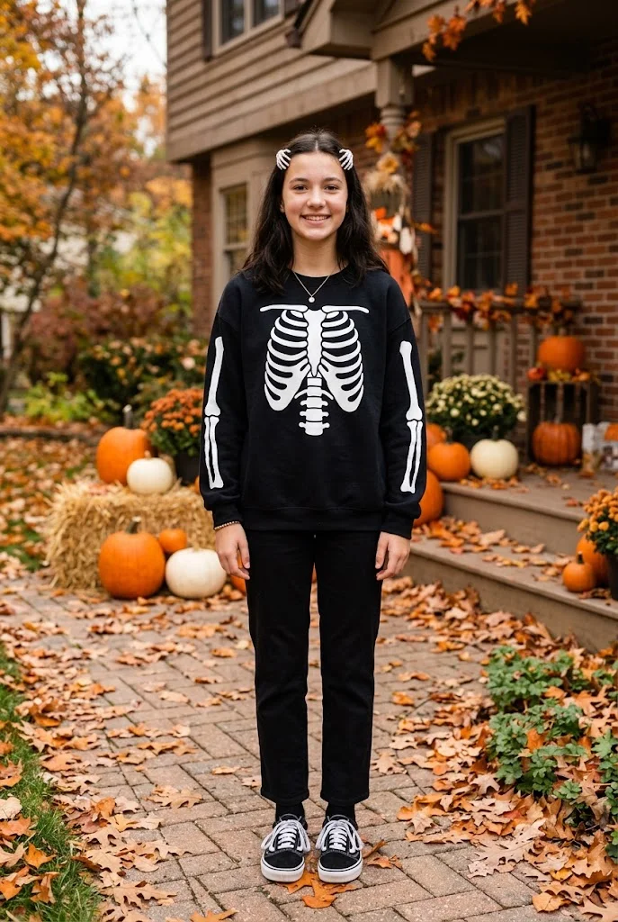 19. Skeleton-Inspired Costume