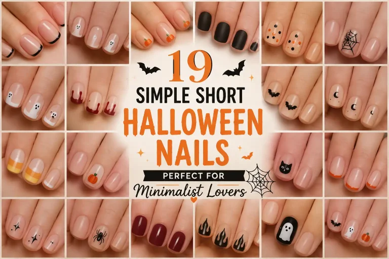 19 Simple Short Halloween Nails Perfect for Minimalist Lovers