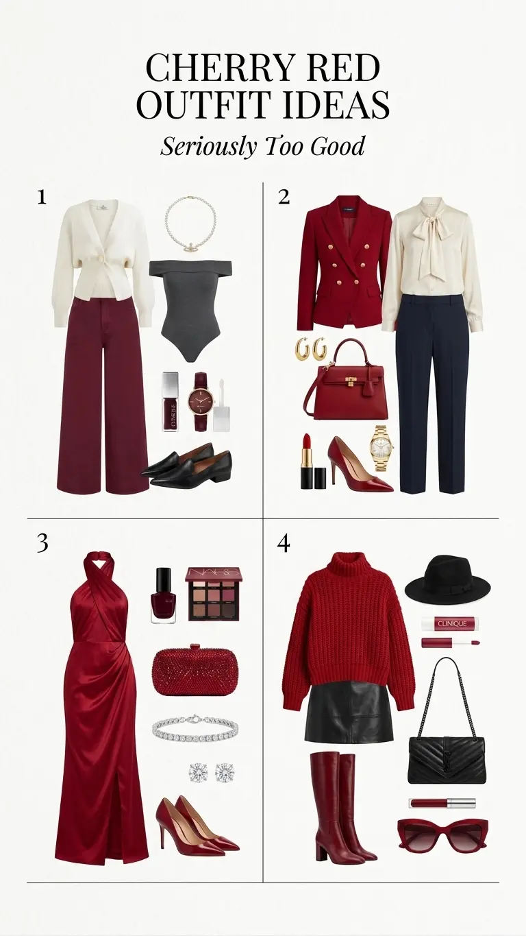 24+ Cherry Red Outfit Ideas That Are Seriously Too Good