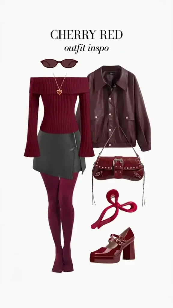 Cherry Red Outfit Ideas