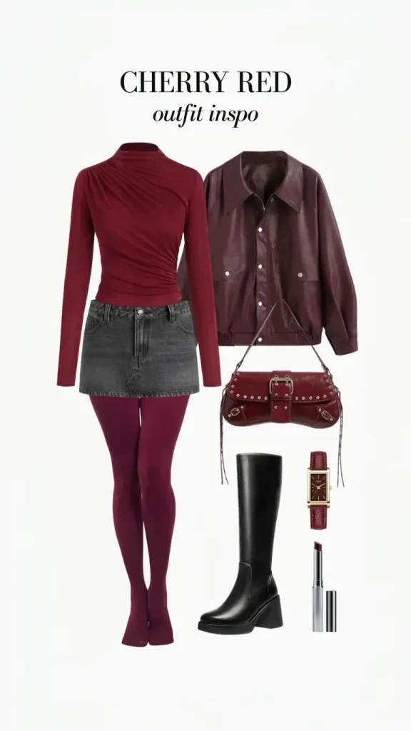 Cherry Red Outfit Ideas