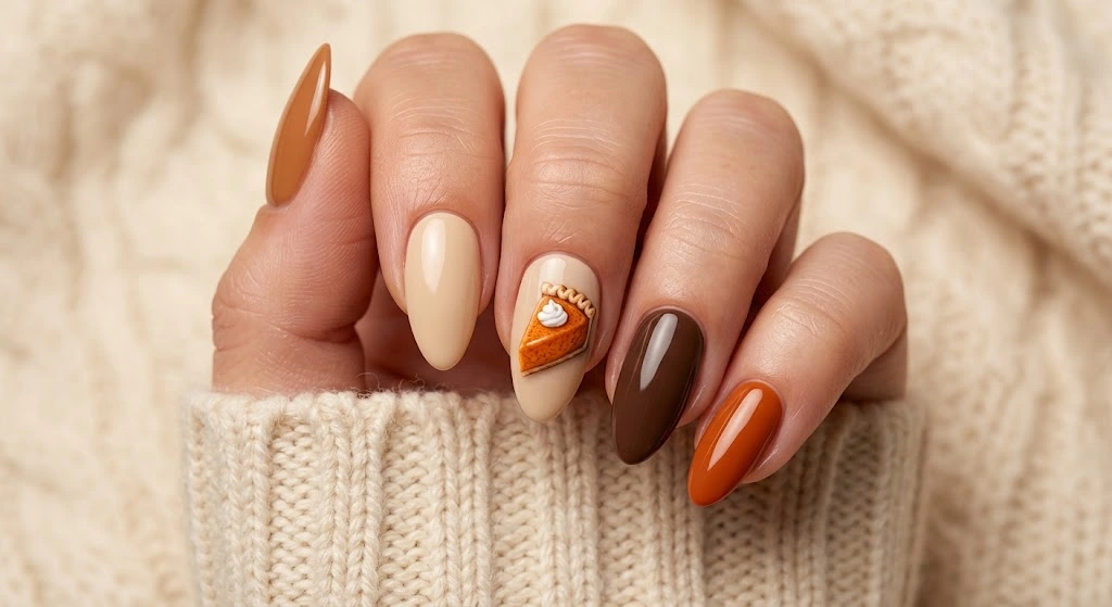 Pumpkin Pie Nails