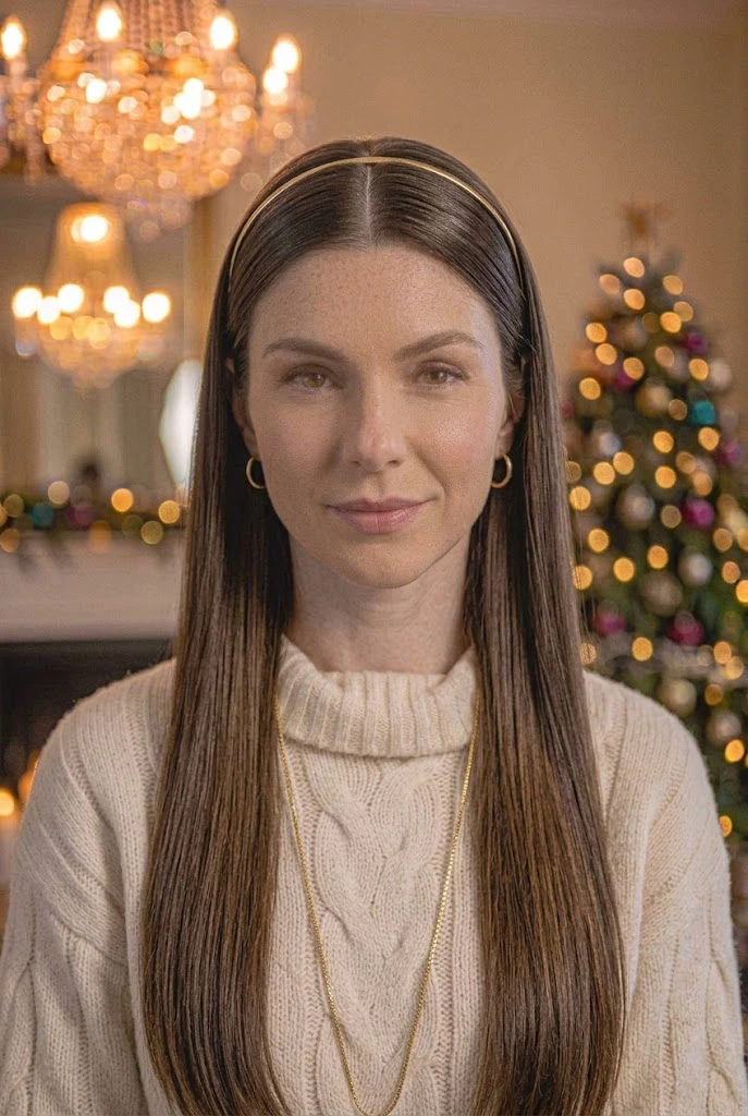 Sleek Hair With Metallic Headband