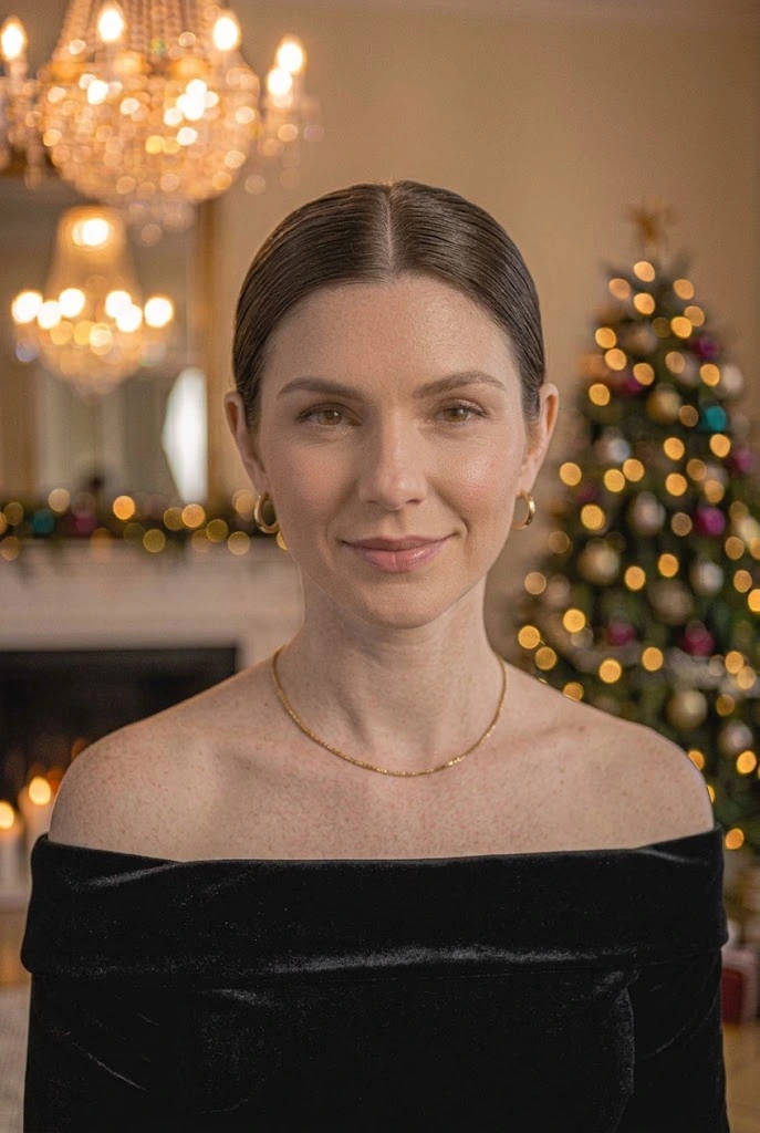 Sleek Middle-Part Bun