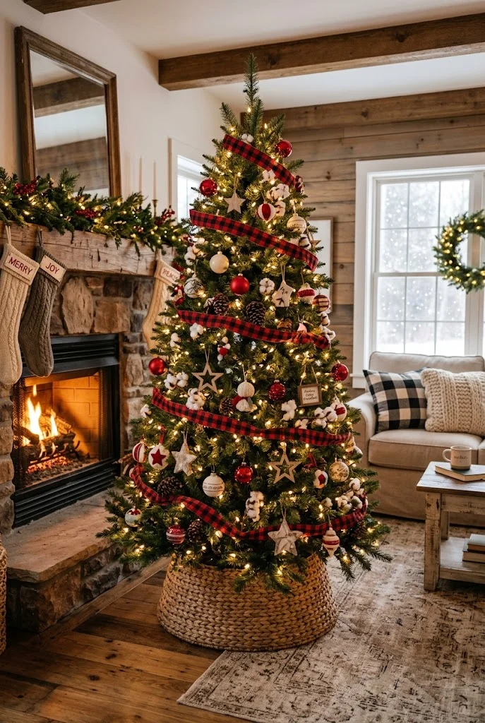 10. Farmhouse Christmas Trees