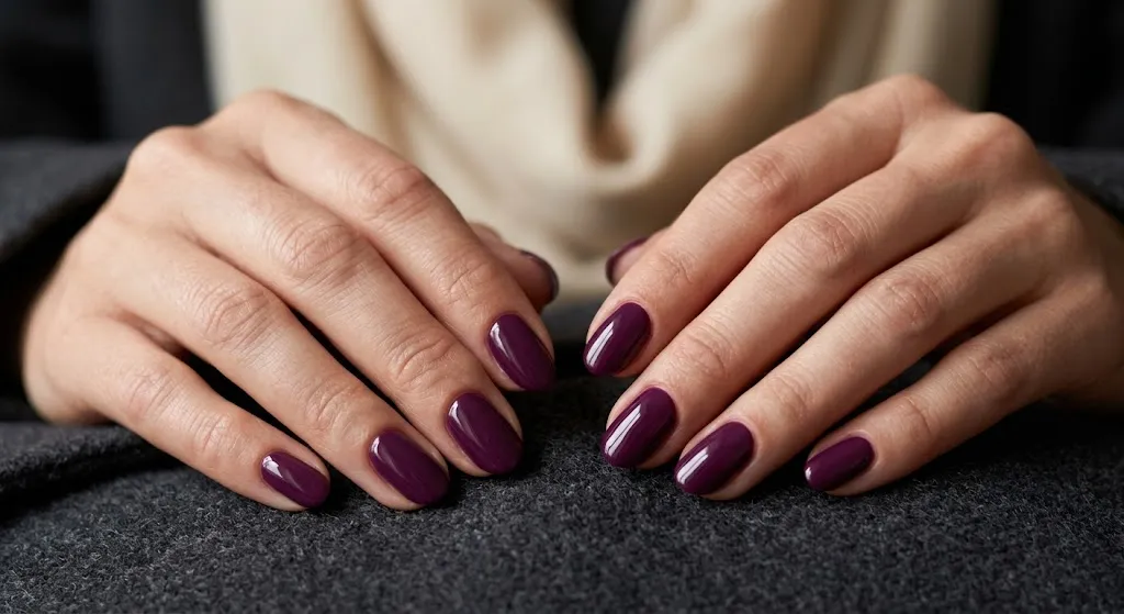 Deep Plum November Nails